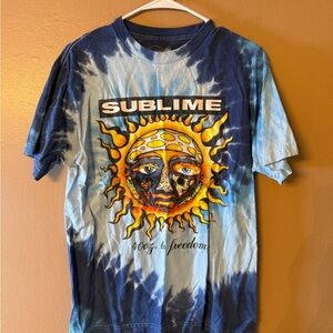 Sublime Tie-Dye T-Shirt with Sun Design